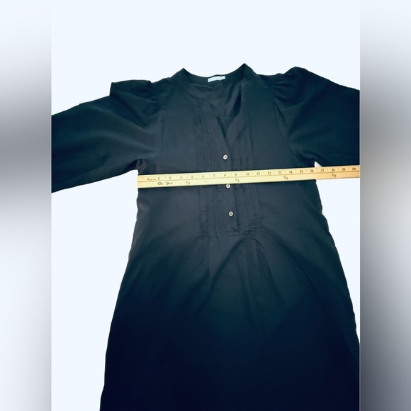 J Mclaughlin Navy Blue Sabina Shirt Dress. 100% cotton lined. Size XS - Picture 6 of 7